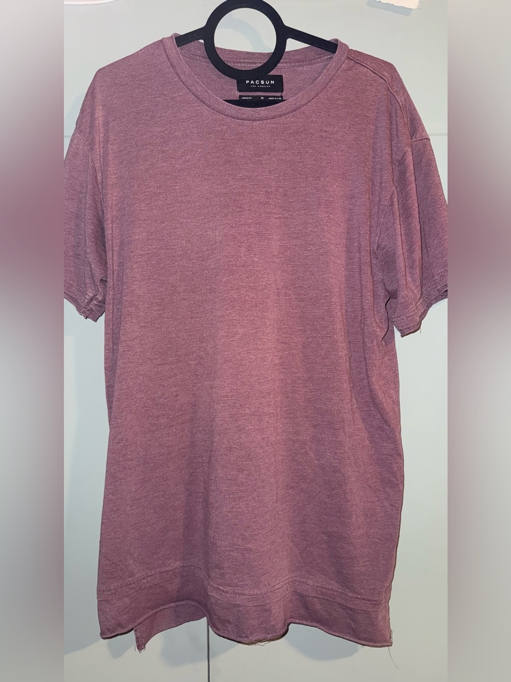 PacSun Short Sleeve Crewneck T-Shirt in Dusty Rose